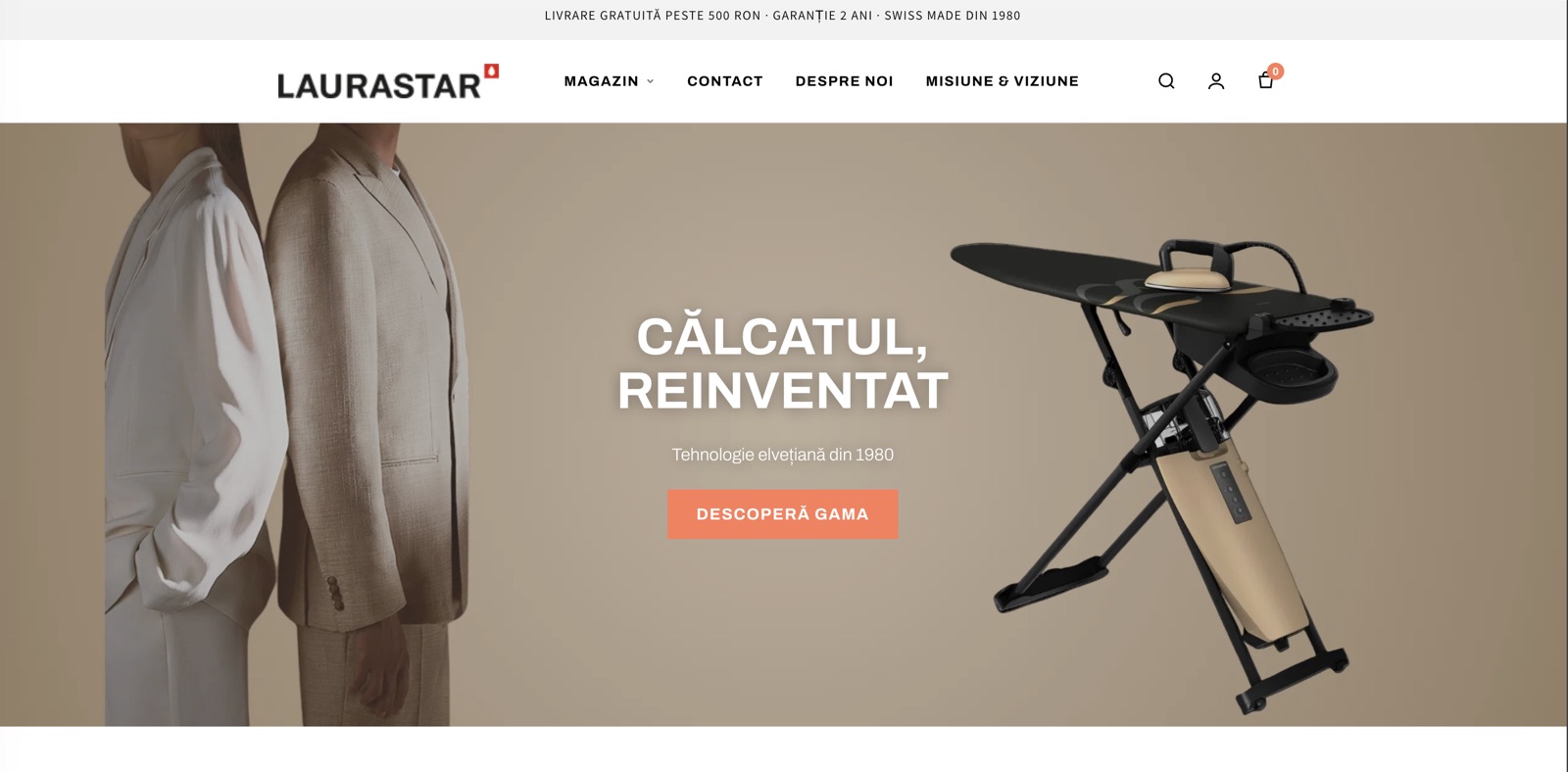 Laurastar România — screenshot